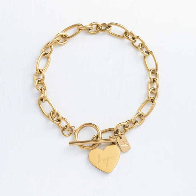 Give Hope Bracelet in Gold