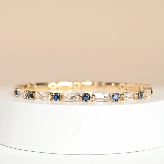 Glimmer Something Blue Tennis Bracelet