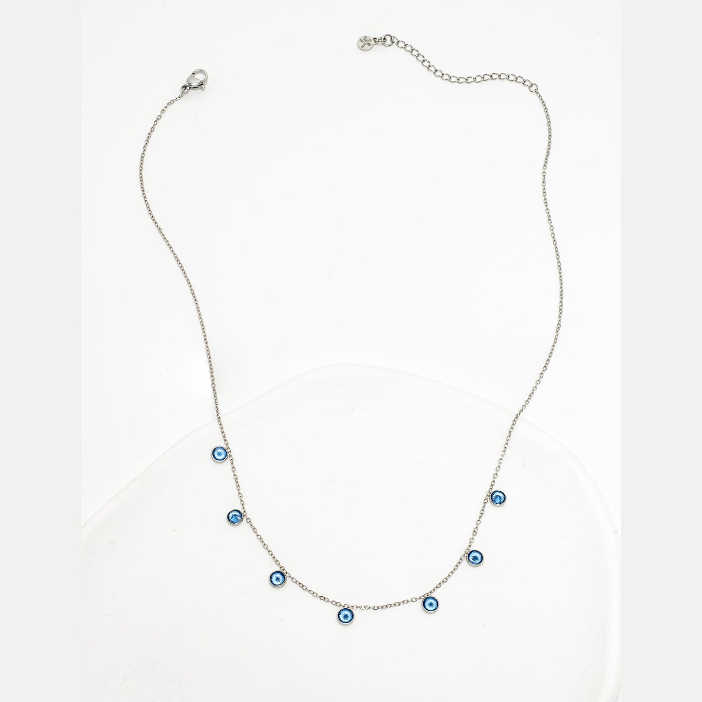 Guiding Lights Necklace in Silver & Blue