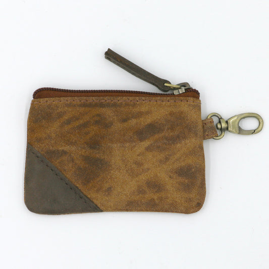 Resilient Coin Purse - Brown Waxed Canvas