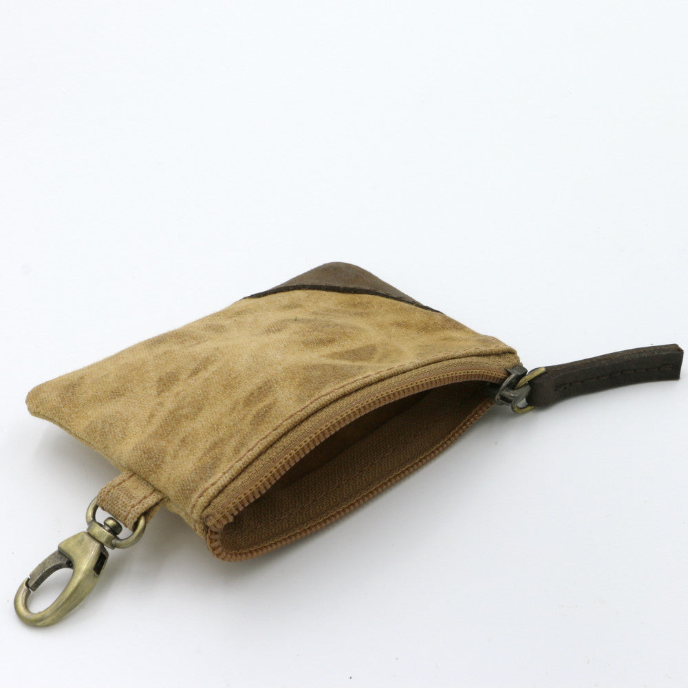 Resilient Coin Purse - Tan Waxed Canvas