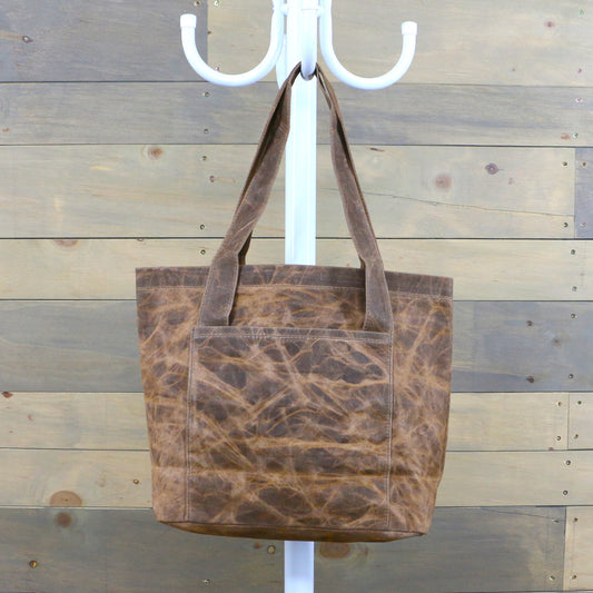 Resilient Tote Bag - Brown Waxed Canvas