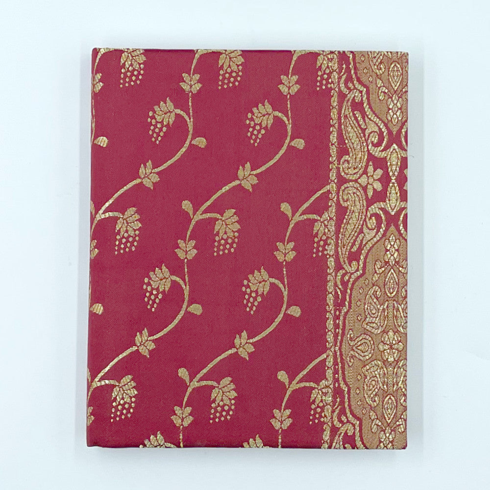 Silk Sari Journal - Large (Red)
