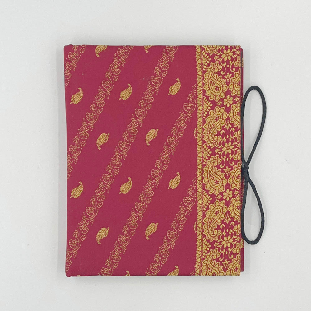 Silk Sari Journal - Large (Red)