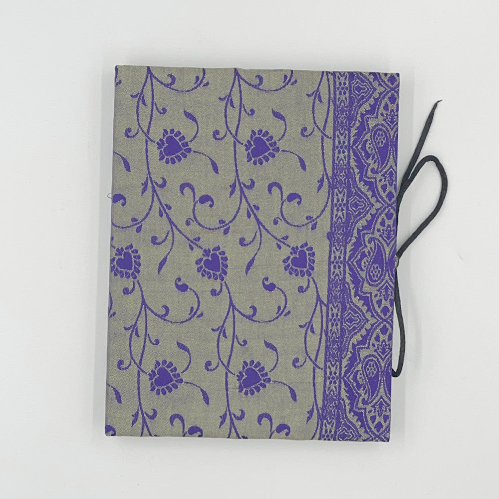 Silk Sari Journal - Large (Purple)