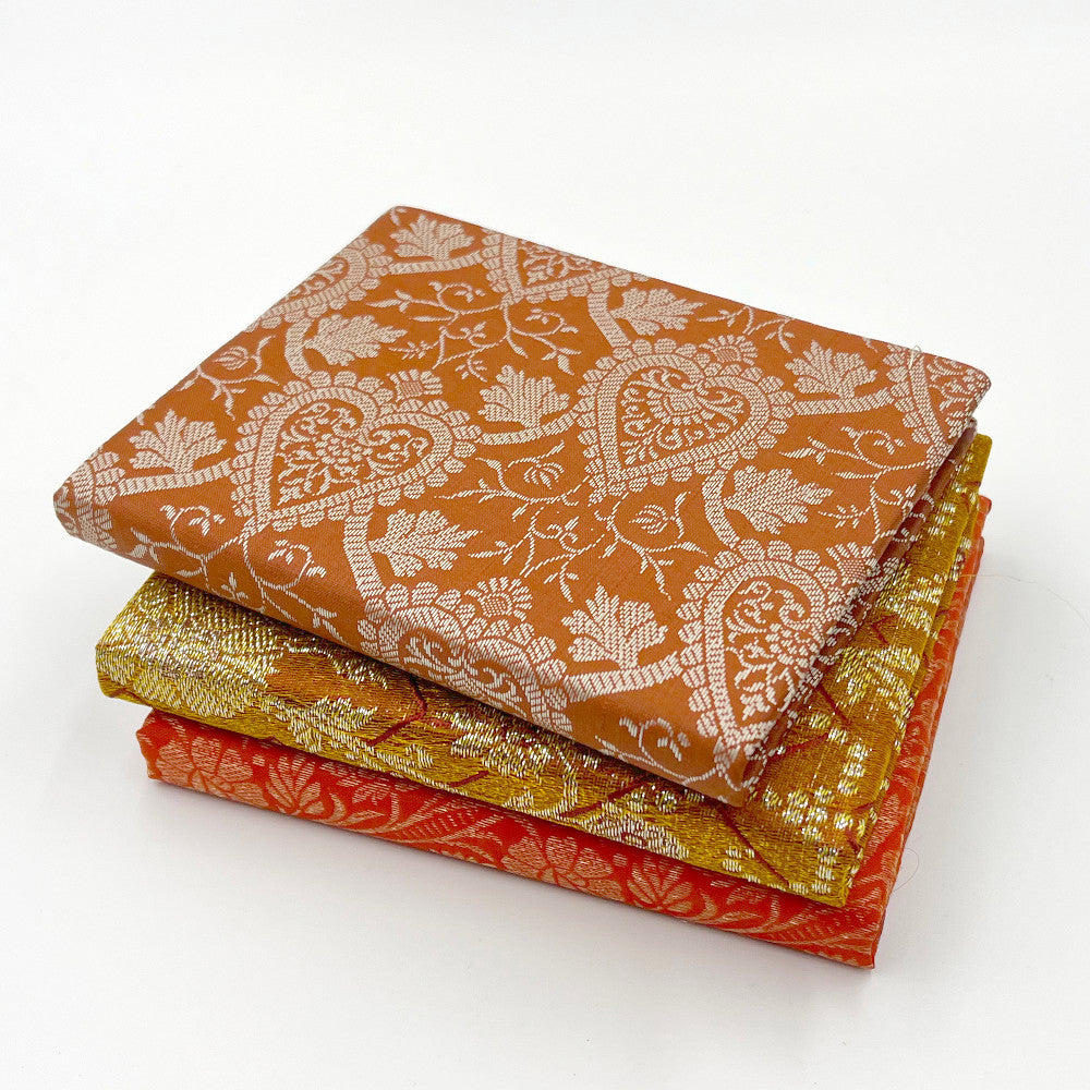 Silk Sari Journal - Small (Orange)