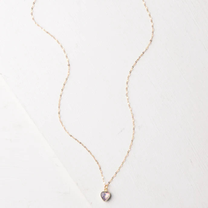 Wear Blue Gold Heart Necklace