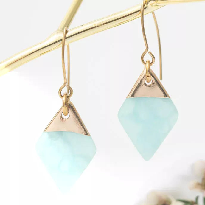 Brave Earrings in Aqua Product Shot