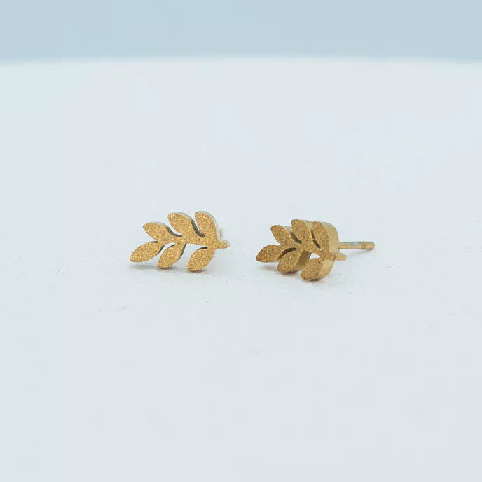 Frosted Rowen Stud Earrings Product Shot