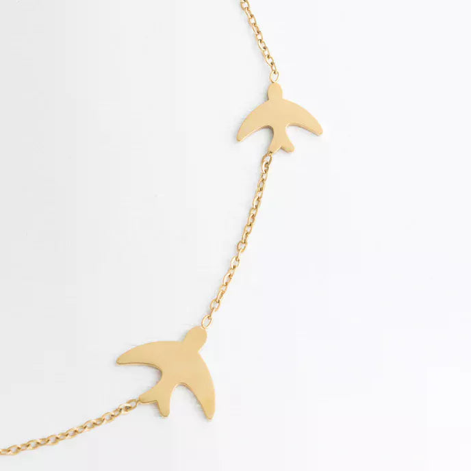 Sparrow Gold Necklace Product Shot
