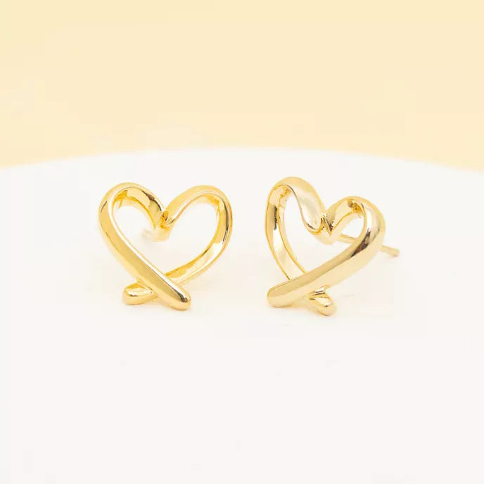 With Love Stud Earrings Product Shot