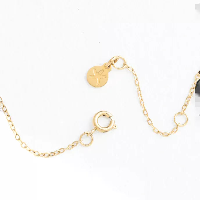 Ink Stone Necklace in Cobalt Blue Clasp Shot