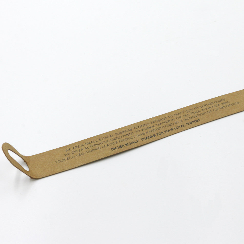 Peace - Three-Strand Leather Wristband