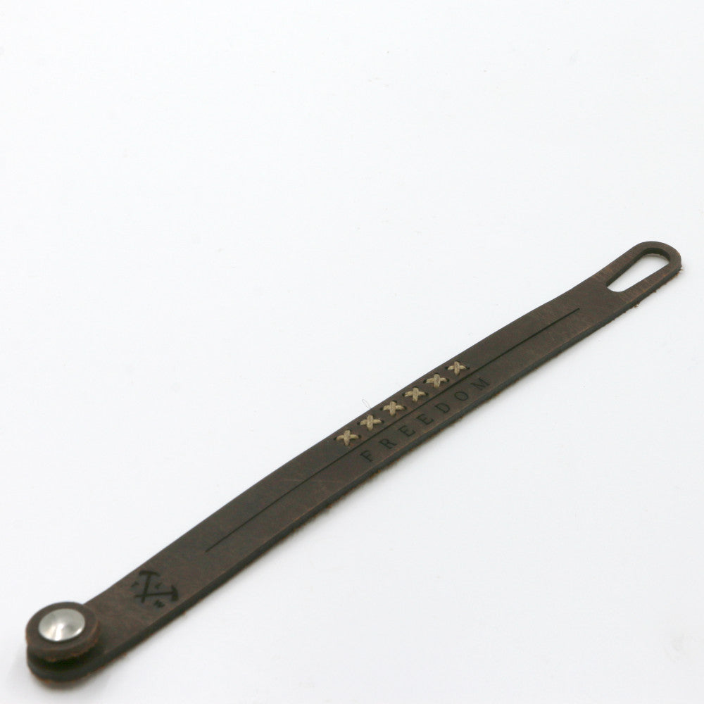 Freedom - Two-Strand Leather Wristband