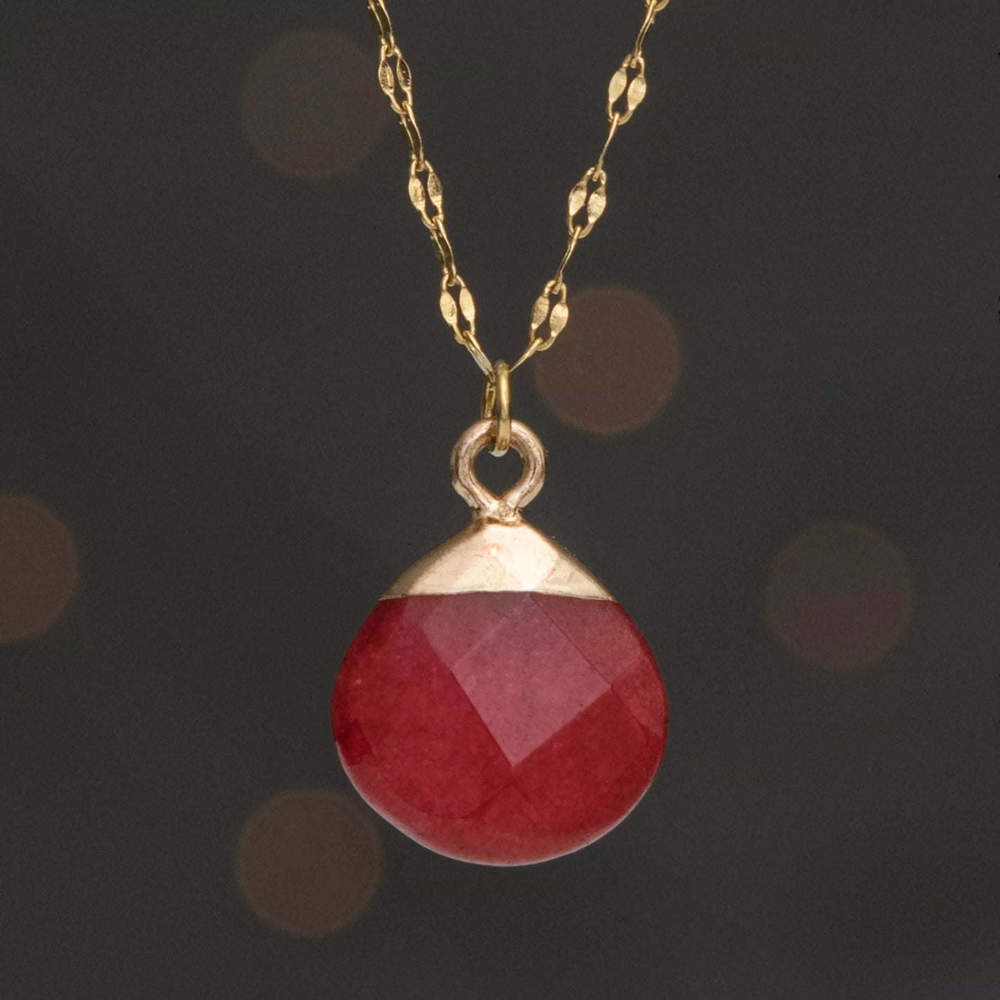 Wish Necklace in Pomegranate Product Shot