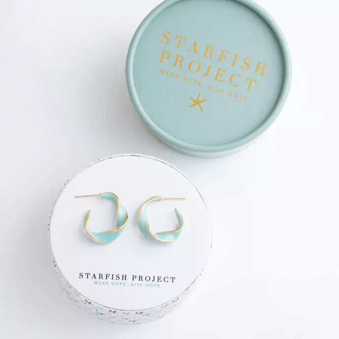 With a Twist Hoops in Mint Box Shot