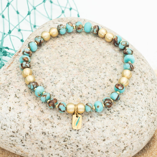 5 & 2 Gold Bracelet