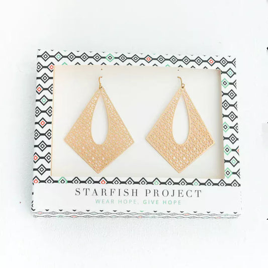 Everly Gold Filigree Dangle Earrings