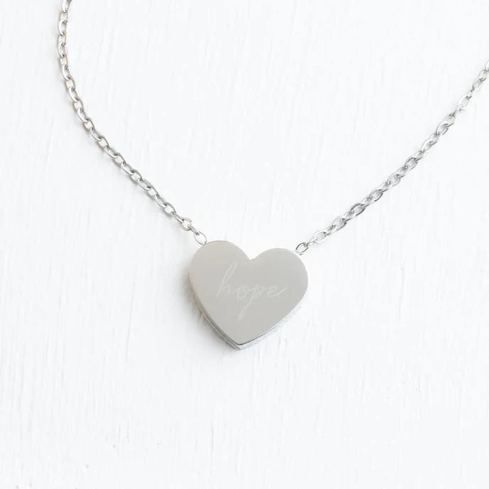 Give Hope Necklace in Silver