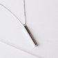 Give Justice Silver Bar Necklace