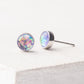 Lora Lavender and Silver Stud Earrings