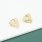 Prism Gold and Zircon Studs