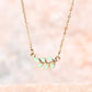 Rowen Leaf Necklace in Mint