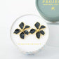 Bloom Earrings in Midnight Black