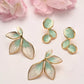 Flourish Mint Leaf Earrings