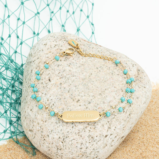 Follow Him Bracelet Gold