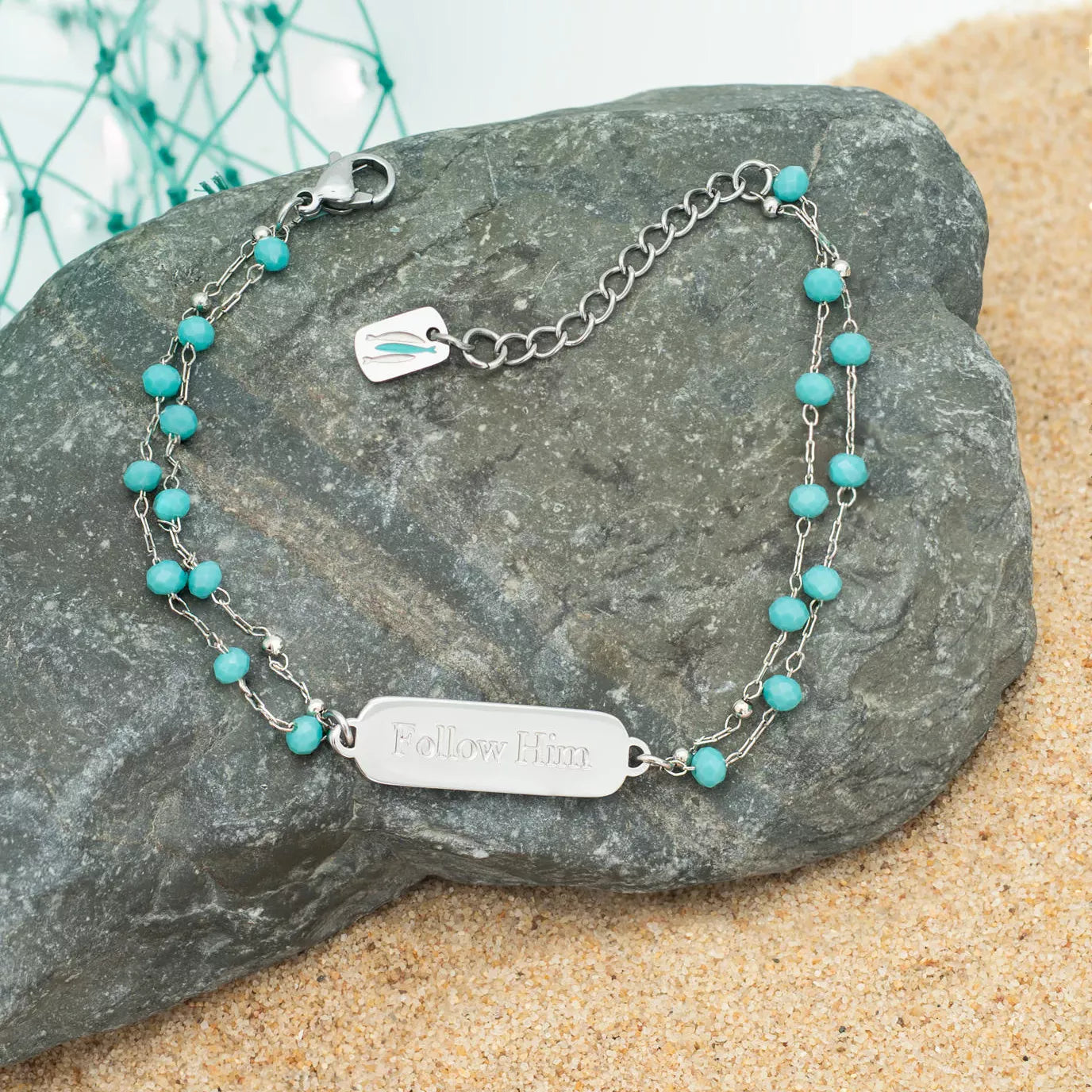 Follow Him Bracelet in Silver