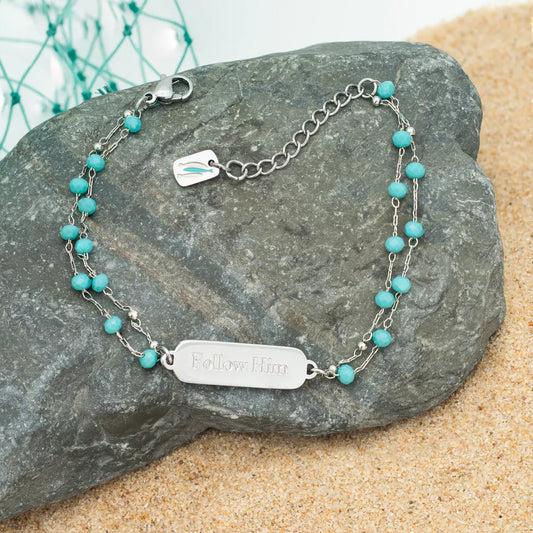 Follow Him Bracelet in Silver