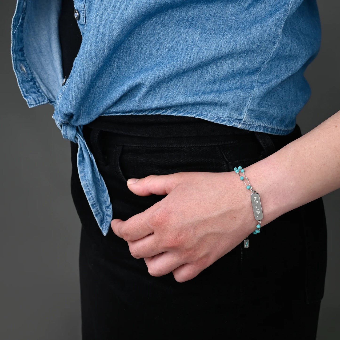 Follow Him Bracelet in Silver