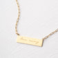 Give Mercy Gold Bar Necklace