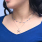 Guiding Lights Necklace in Silver & Blue