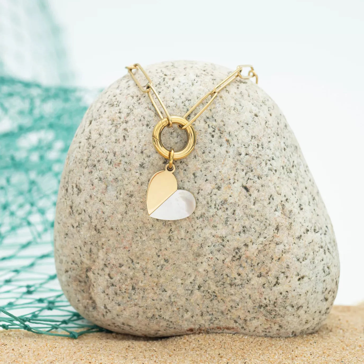 Heart of Mary Gold Necklace