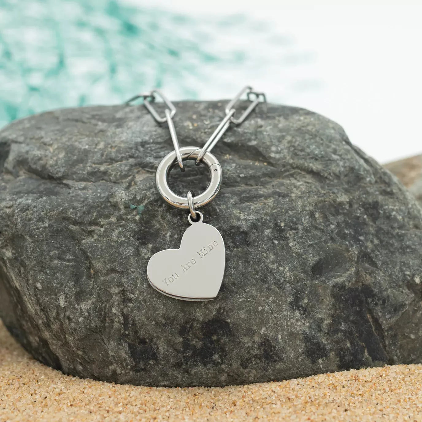 Heart of Mary Silver Necklace