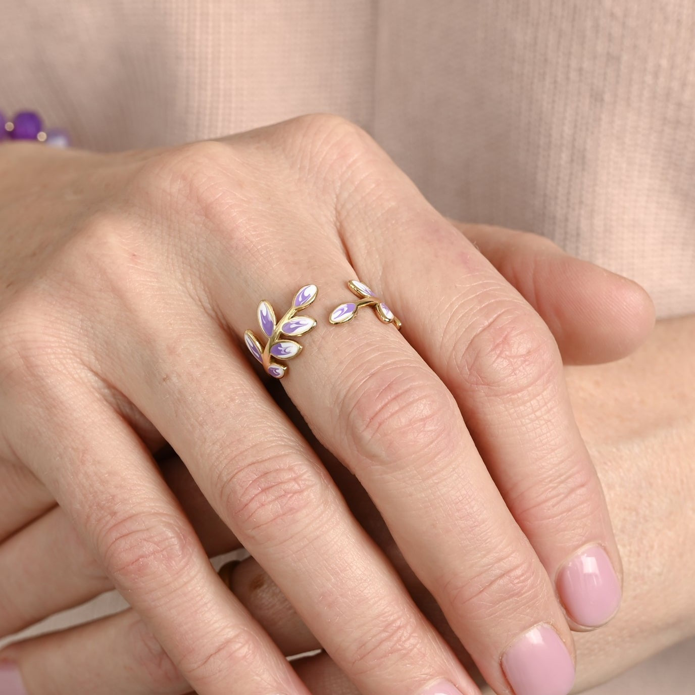 Hope Grows Ring in Lavender