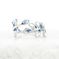 Hope Grows Ring in Silver and Blue