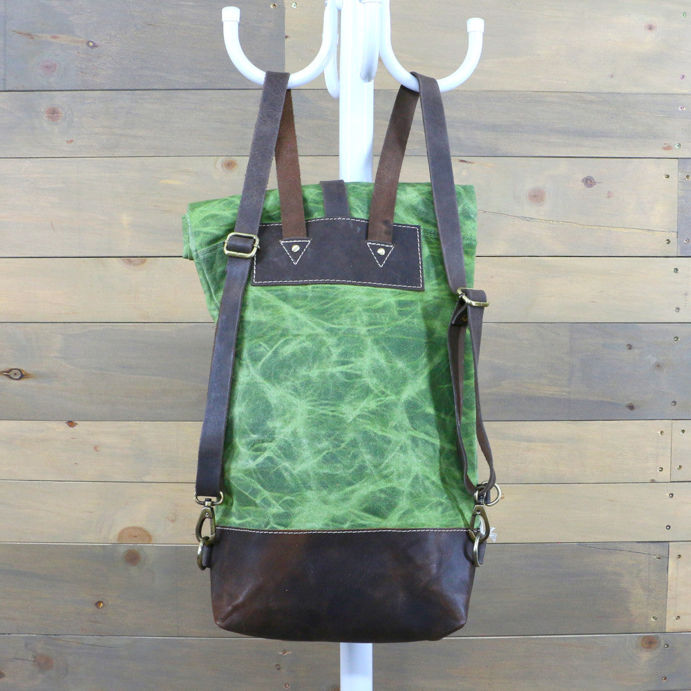 Resilient Backpack - Green Waxed Canvas