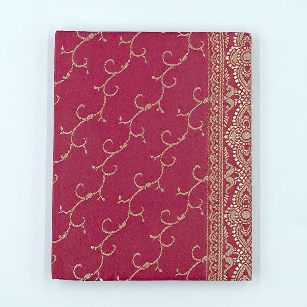 Silk Sari Journal - Large (Red)