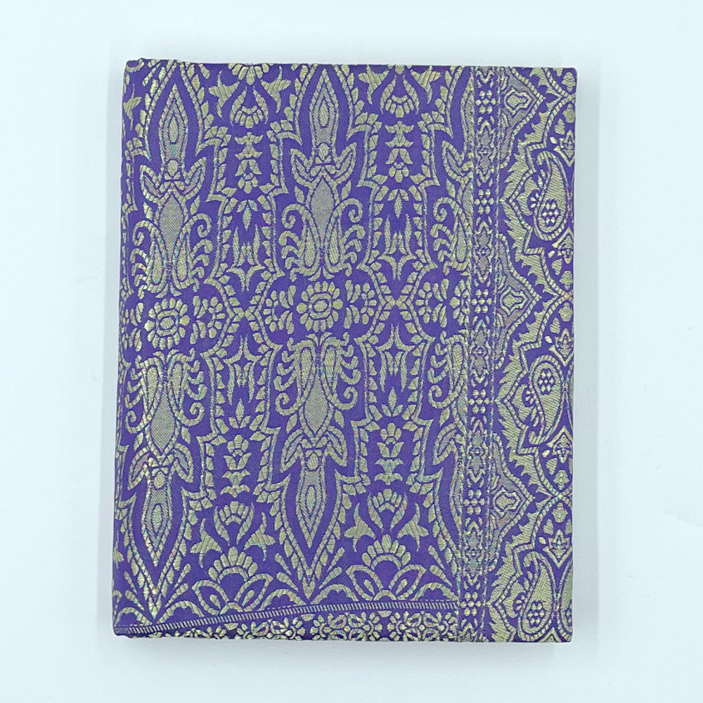 Silk Sari Journal - Large (Purple)