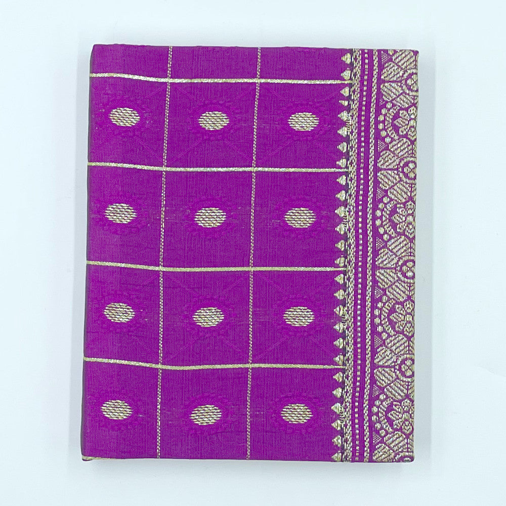 Silk Sari Journal - Large (Purple)