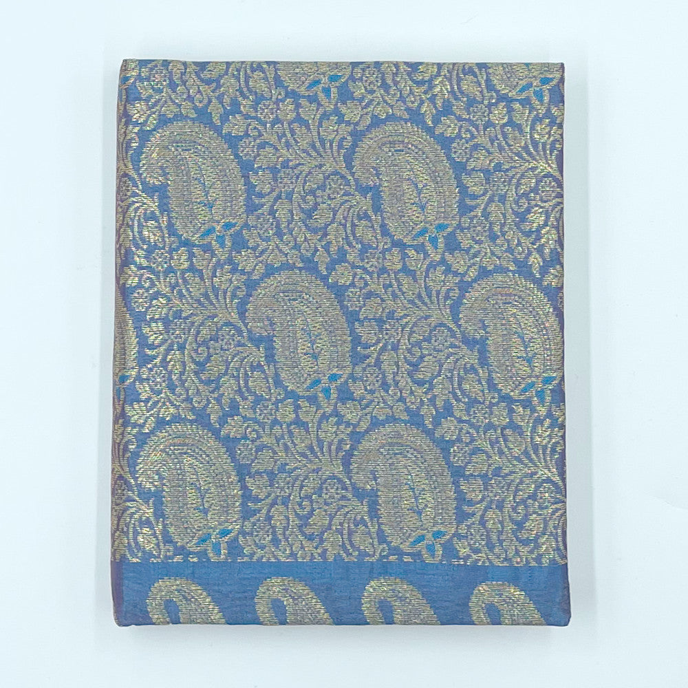 Silk Sari Journal - Large (Blue)