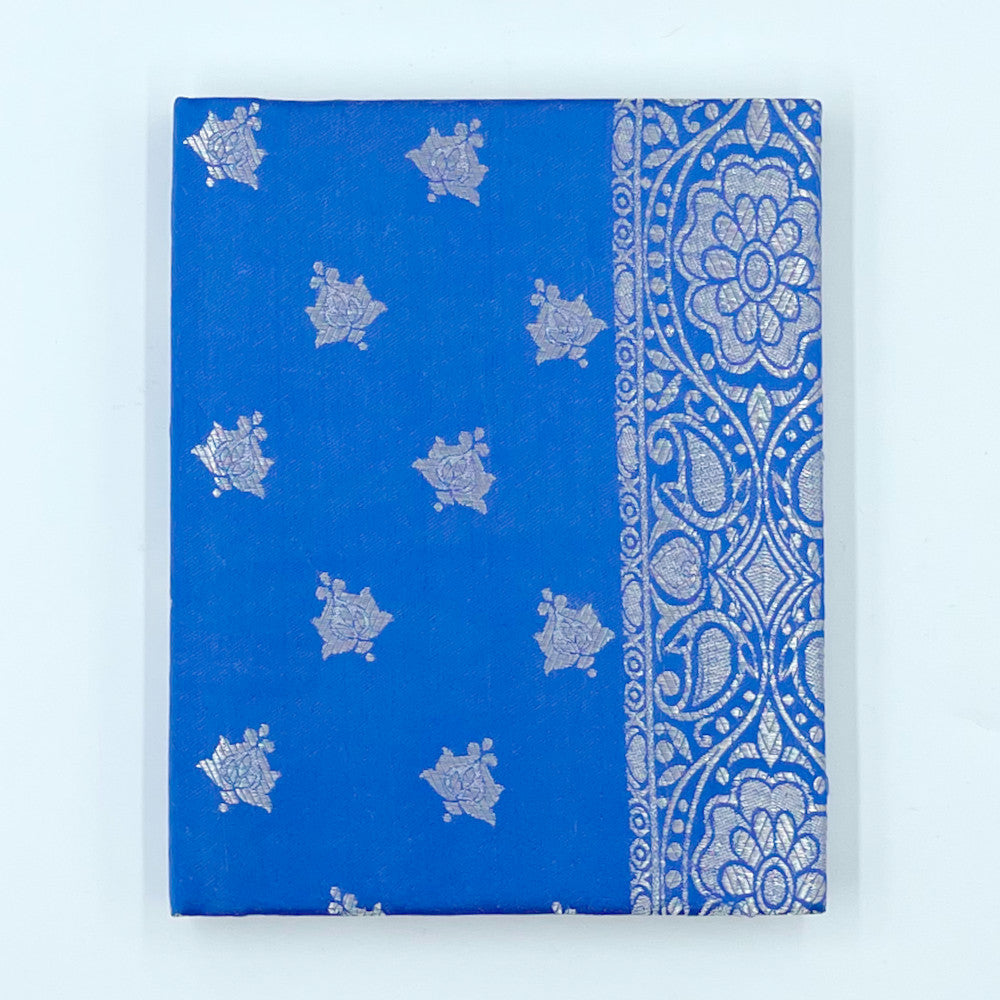 Silk Sari Journal - Large (Blue)