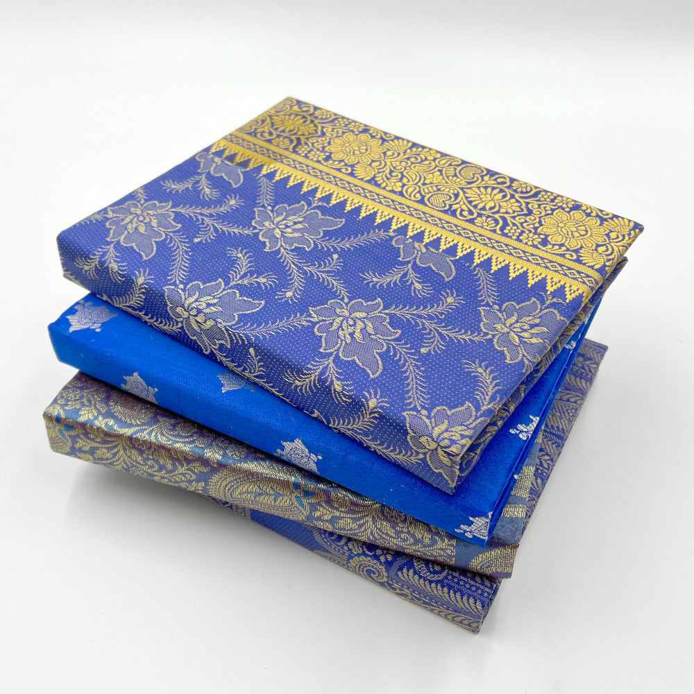 Silk Sari Journal - Large (Blue)