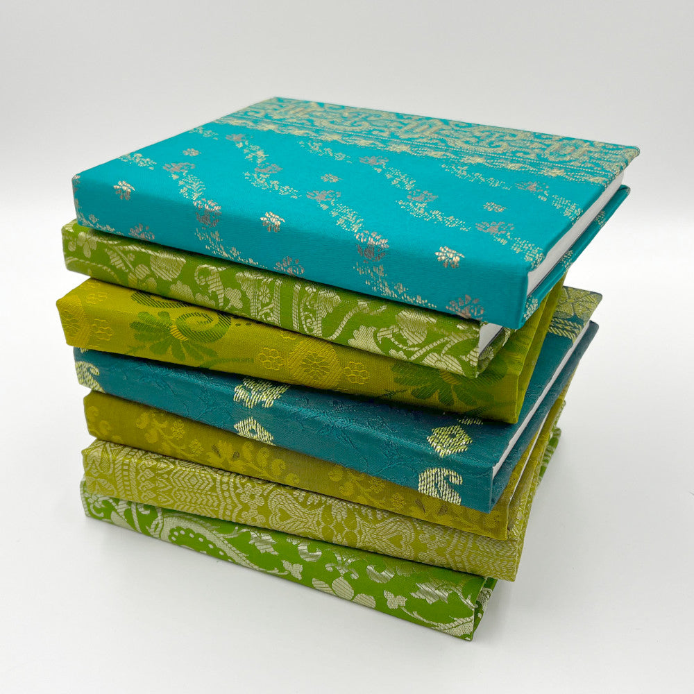 Silk Sari Journal - Large (Green)