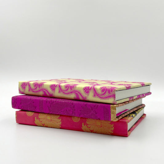 Silk Sari Journal - Large (Pink)