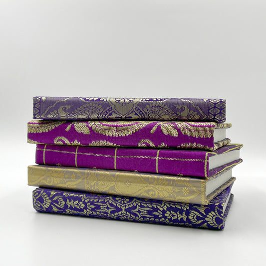 Silk Sari Journal - Large (Purple)