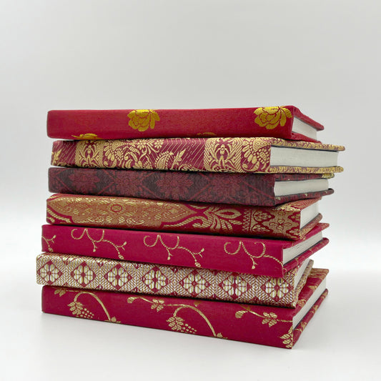 Silk Sari Journal - Large (Red)